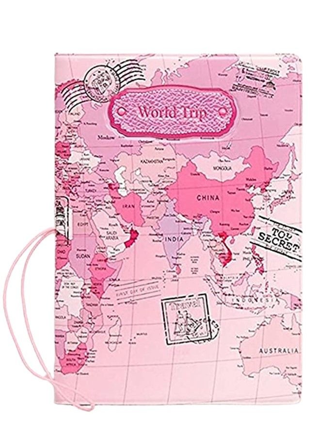 We Happy - 2 Pieces Combo The World Map Premium Waterproof Passport Cover Ticket and Documents Holder - Image 1