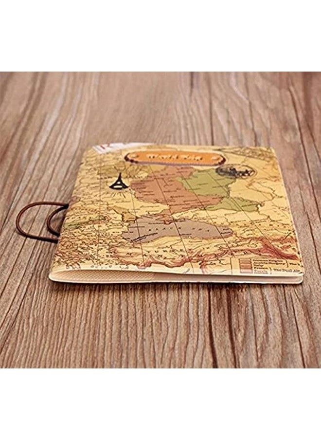 We Happy - 2 Pieces Combo The World Map Premium Waterproof Passport Cover Ticket and Documents Holder - Image 1