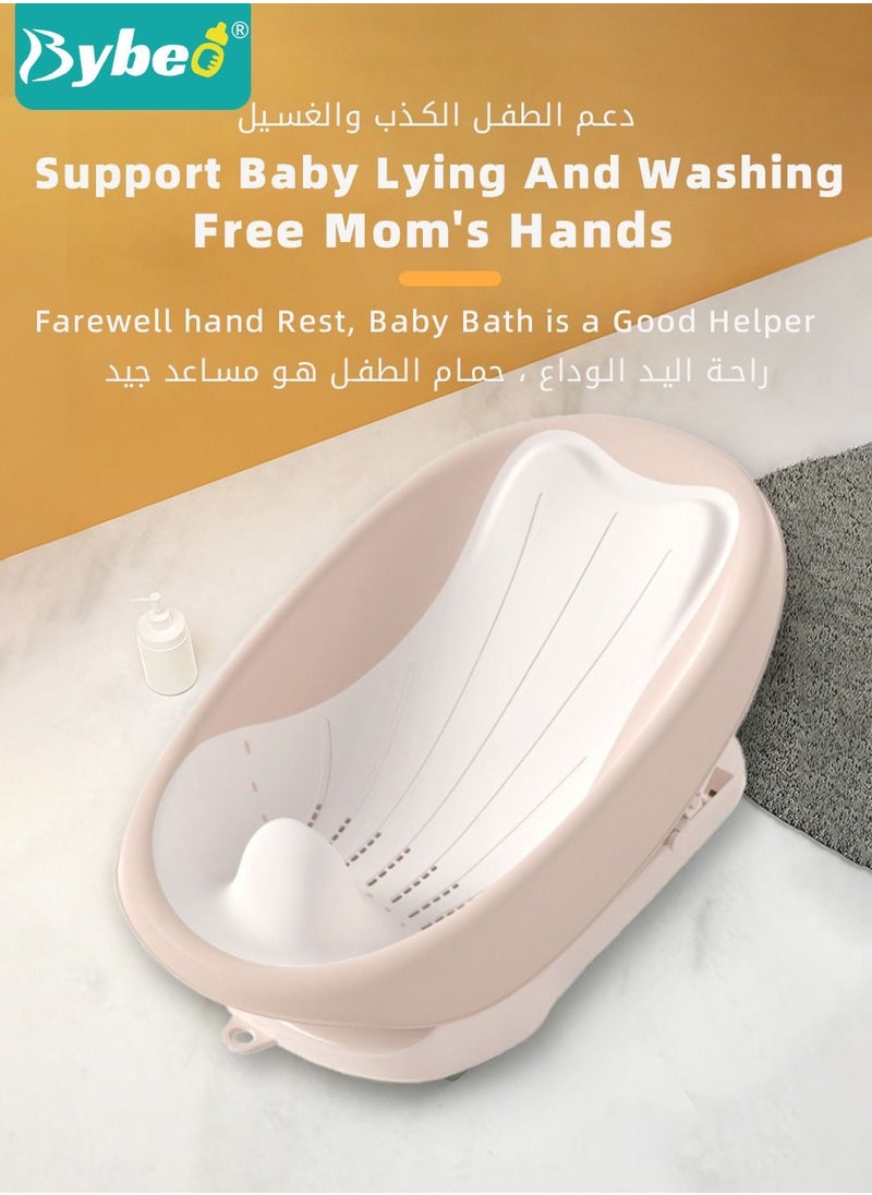 Bybeo Foldable Baby Bath Chair, With Washing Hair Shower Shampoo Cup, For Newborn to Toddler, Infant Bather Support Use in the Sink or Bathtub, Includes 3 Reclining Positions  - Image 3