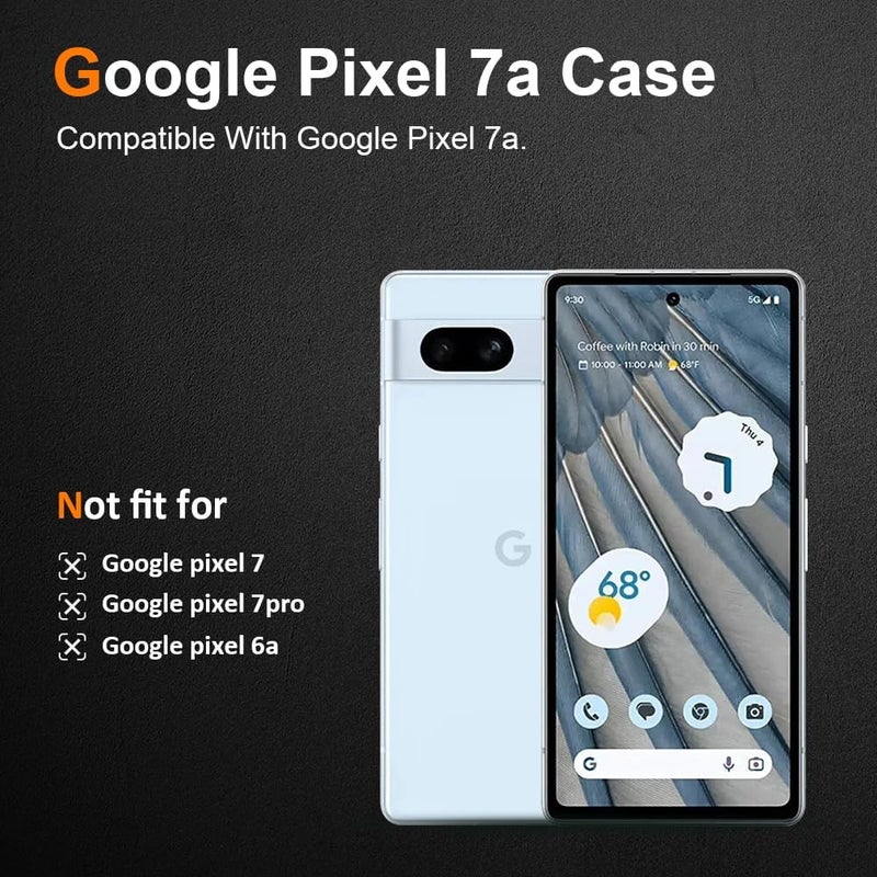 Nishtech غطاء خلفي شفاف هجين ناعم رفيع مضاد للغبار لجهاز Google Pixel 7A 5G مع حماية الكاميرا - Image 2