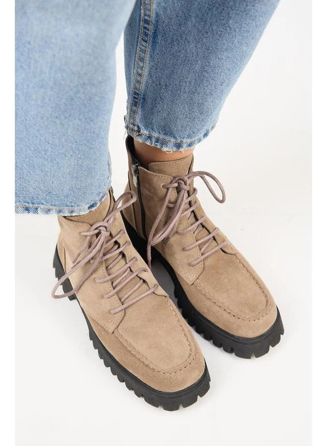 Manijero  (Valentina) Women's Real Leather Laced Violet Boot for Women | Best Price UAE