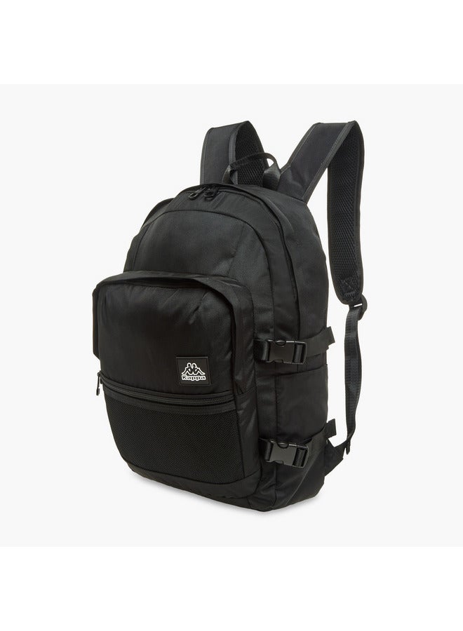 Kappa Boys Logo Print School Backpack with Zip Closure - 11x30x46 cm - Image 2