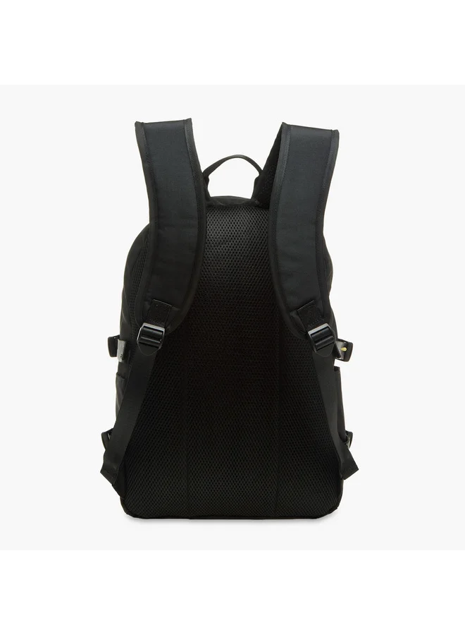Kappa BLACK Boys Logo Print School Backpack with Zip Closure - 11x30x46 cm  | Best Price UAE