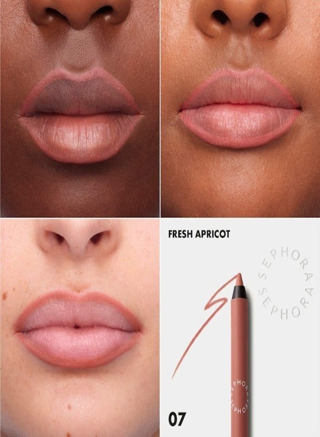 SEPHORA SEPHORA COLLECTION Colorful 8HR Longwear Transferproof Lip Liner 07 Fresh Apricot - Matte Bright Brown – Waterproof Precision Lip Pencil in Soft Pink, 1.2g - Image 2