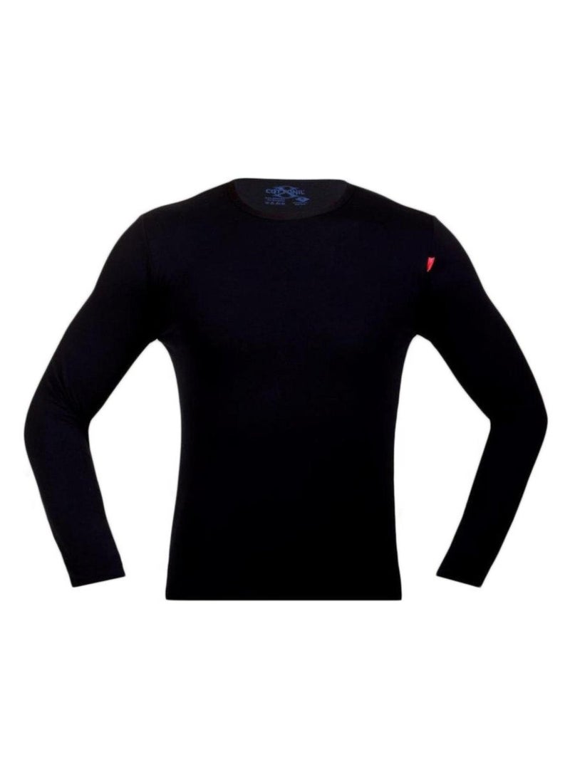 كوتونيل قطونيل اندرشيرت بكم رقبة دائرية قطن استريتش رجالي - Image 3