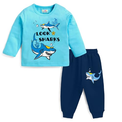 Kuchipoo Baby Boy Regular Fit Cotton T-Shirts and Pyjamas Set (KUC-PSUT-146, 5-6 Years, Multi-Colored) - Image 3