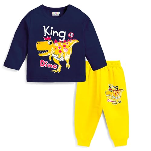 Kuchipoo Baby Boy Regular Fit Cotton T-Shirts and Pyjamas Set (KUC-PSUT-146, 5-6 Years, Multi-Colored) - Image 4