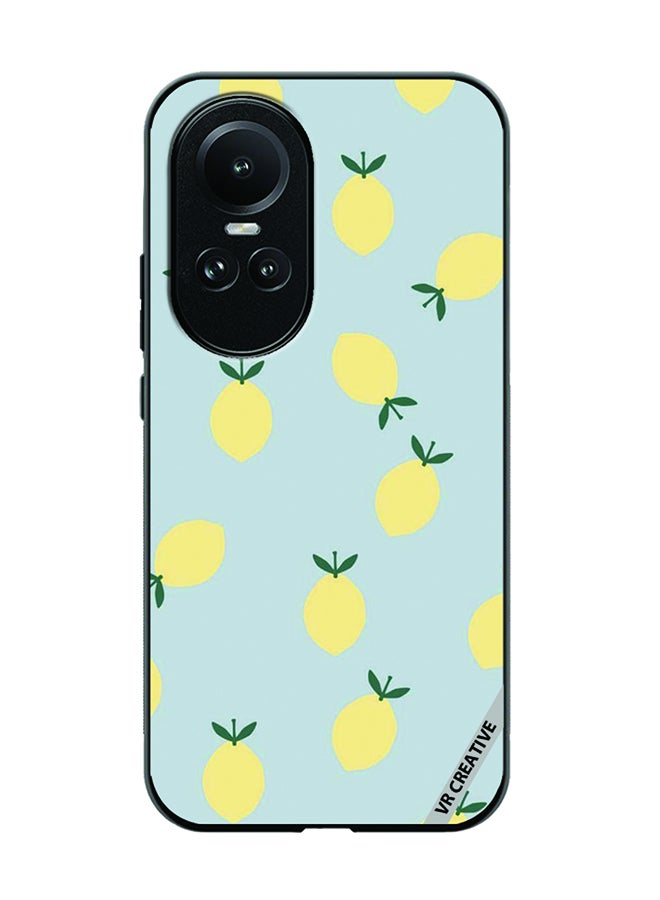 VR CREATIVE Protective Case Cover For Oppo Reno 10 Pro Lemon Design Multicolour - Image 1