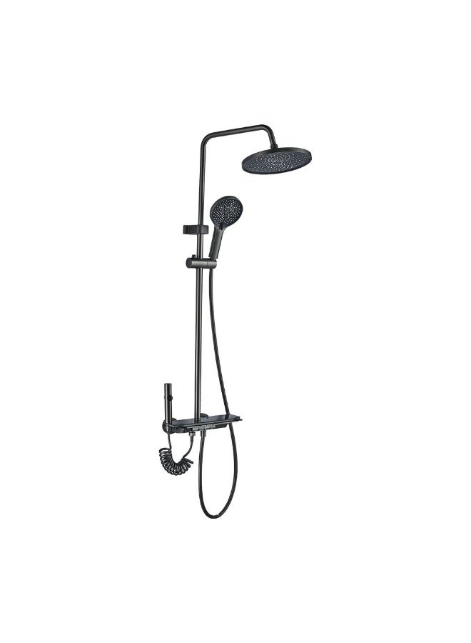 Milano Plus Piano Rain Shower Round Gun Grey-Made In China, Brass, Bathroom Shower Fixture For Daily Bathing, With 5 Years Warranty - Image 2