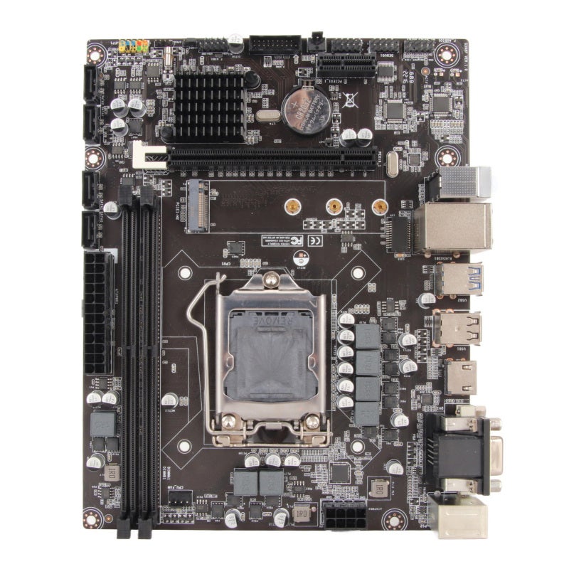 فوكس كون اللوحة الأم H310 LGA 1151 Micro ATX DDR4 مع توافق واسع مع وحدة المعالجة المركزية - فتحة ذاكرة ثنائية القناة لألعاب سطح المكتب - Image 2