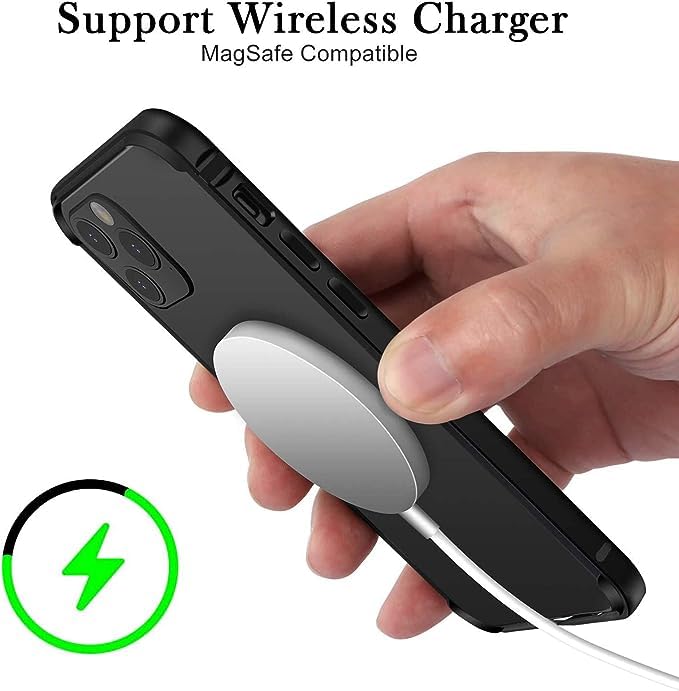 Excefore for iPhone 16 Pro Bumper Case New Aluminum Frame Slim Hard Case No Back Design Armor Protective Case with Soft Inner Bumper Raised Edge Camera Protection Support for Wireless Charging Black - Image 4