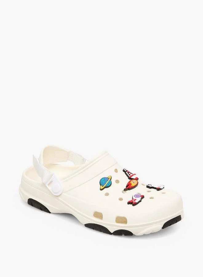 Lee Cooper Men's Space Accent Clogs with Backstrap