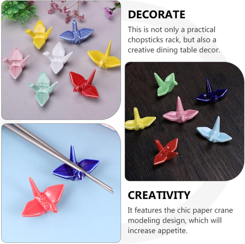 Veemoon Pcs Chopstick Rest Pen Support Chopsticks Holder Fork Rack Ceramic Chopsticks Rack Spoon Stand Ceramic Pen Holder Stand Support Desktop Ornament Rest - Image 2
