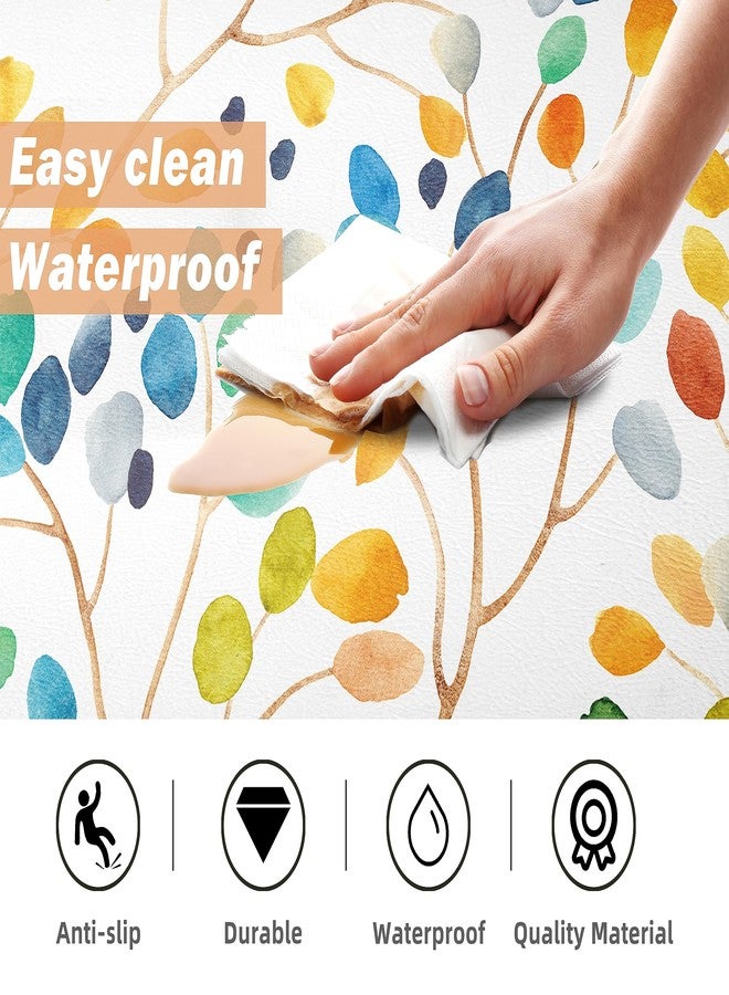 weesire Kitchen Mats for Floor Anti Fatigue Mats for Kitchen Floor Kitchen Rugs Farmhouse Style Memory Foam Kitchen Mat Cushioned PVC Leather Kitchen Rug Set, 17.3x28+17.3x47 inchs - Image 4