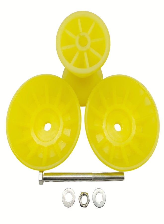 UANOFCN Ultimate 4" Yellow Poly Bow Roller Stop Boat PWC Marine Trailer - Image 4