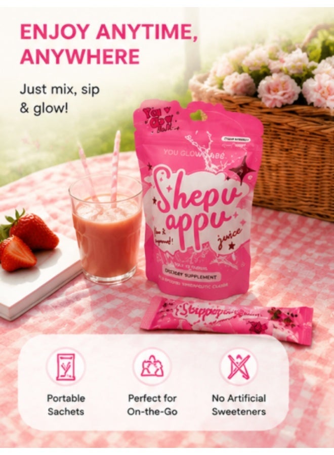 You Glow Babe 3 Packs You Glow Babe Shepu Appu Juice 15g x 10 Sachets - Image 4