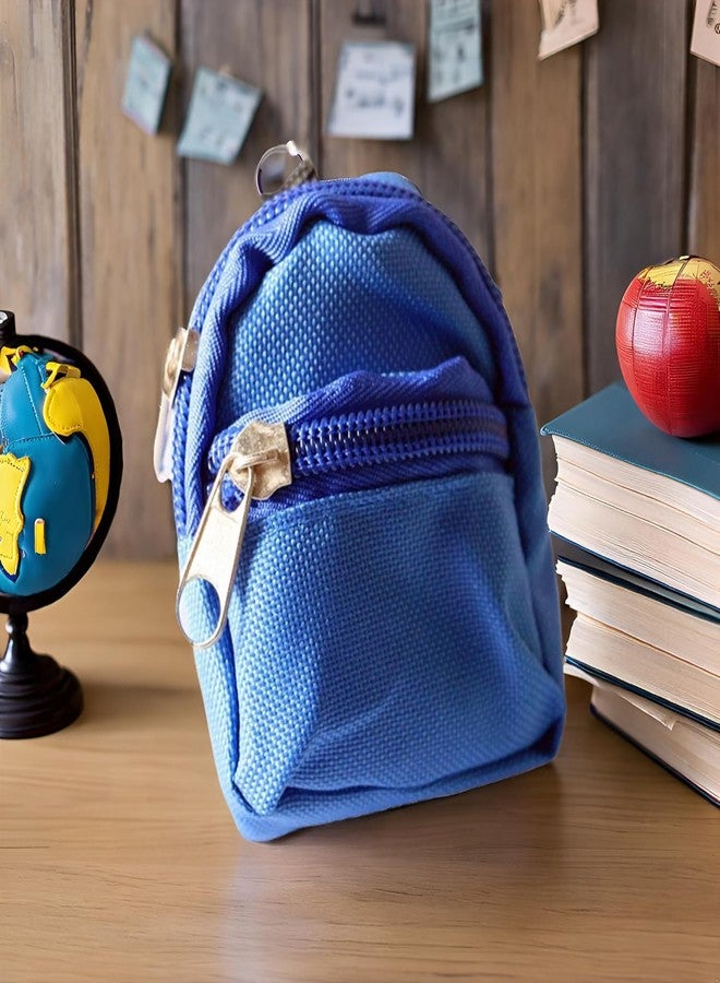 Mozff 1Pc Blue Mini Doll Backpack School Bag Model Dollhouse School Accessory for 1/6 Scale Dollhouse Décor,Simulation Mini Bag Model,Accessories - Image 3