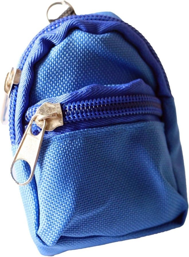 Mozff 1Pc Blue Mini Doll Backpack School Bag Model Dollhouse School Accessory for 1/6 Scale Dollhouse Décor,Simulation Mini Bag Model,Accessories - Image 1