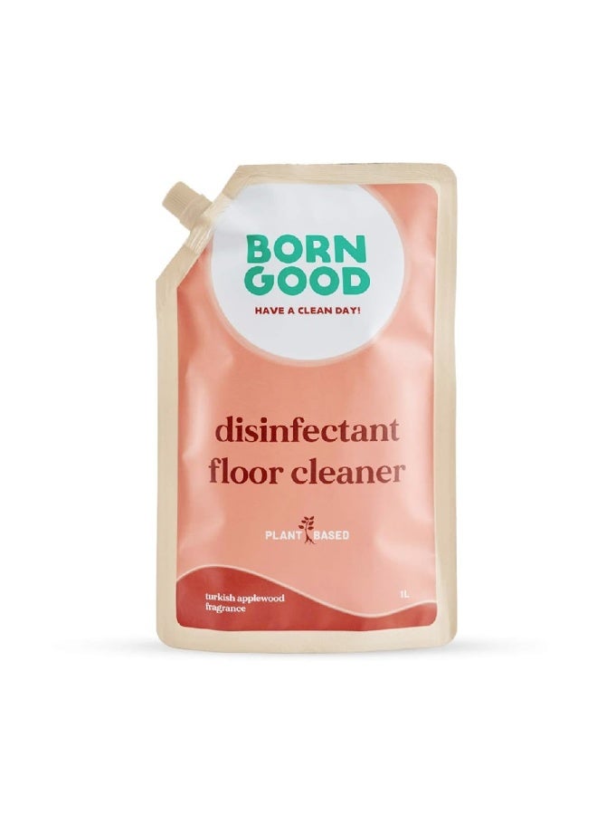 Born Good Natural Floor Cleaner | 1000ml | Turkish Applewood Fragrance | Kid & Pet Safe - Image 1