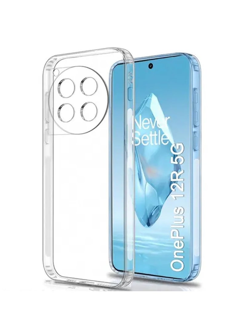 Techie OnePlus 12R TPU Soft Corner Ultra Slim Clear Case Shockproof Anti Fingerprint Transparent Protective Back Cover - Image 1