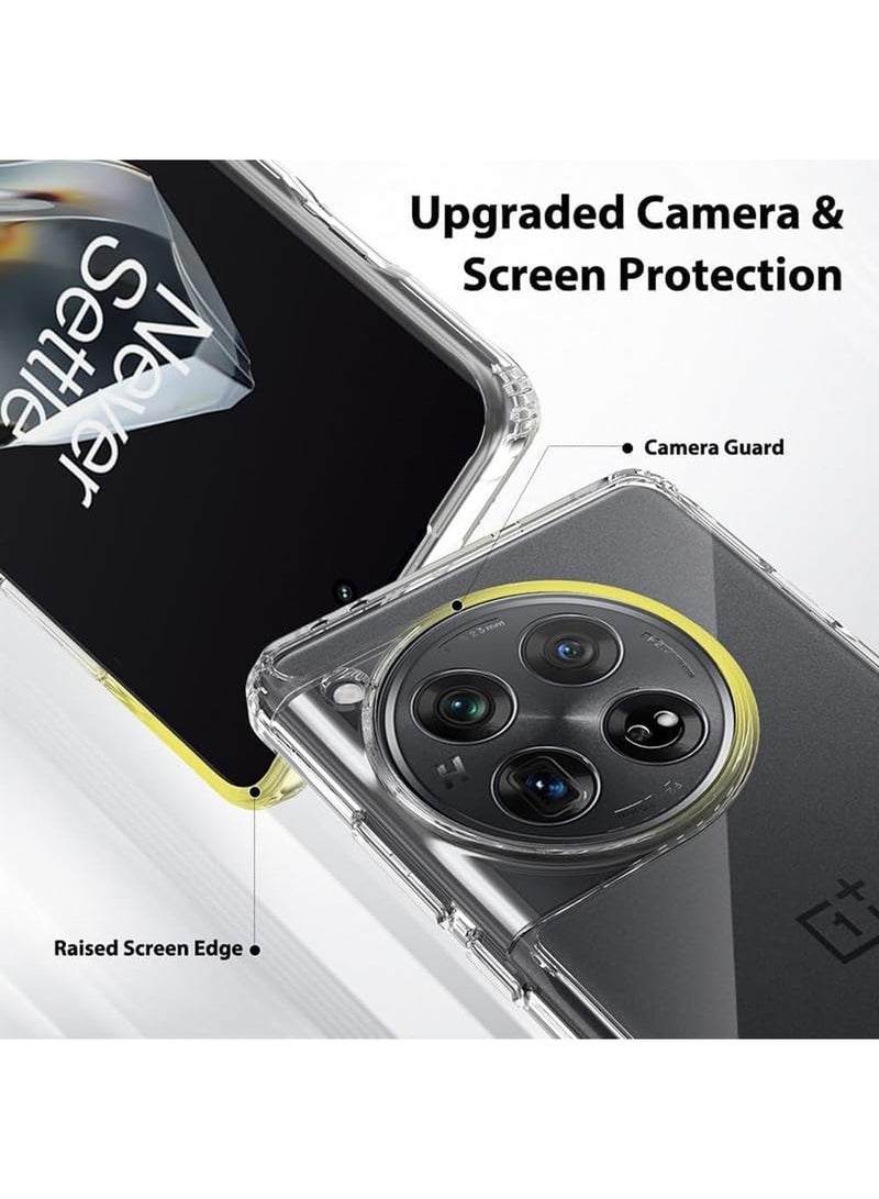Techie OnePlus 12R TPU Soft Corner Ultra Slim Clear Case Shockproof Anti Fingerprint Transparent Protective Back Cover - Image 4