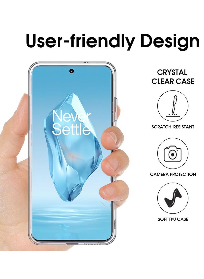 Techie OnePlus 12R TPU Soft Corner Ultra Slim Clear Case Shockproof Anti Fingerprint Transparent Protective Back Cover - Image 5