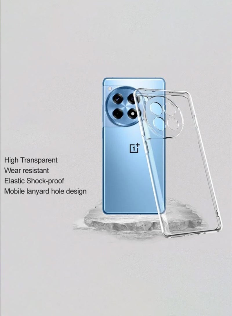 Techie OnePlus 12R TPU Soft Corner Ultra Slim Clear Case Shockproof Anti Fingerprint Transparent Protective Back Cover - Image 3