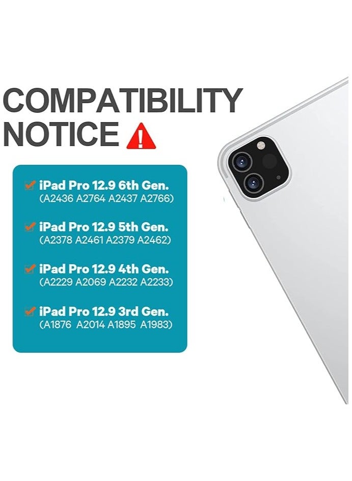 Green Tiger Keyboard Case for iPad Pro 12.9 2020 4th Generation, iPad Pro 12.9 Case with Keyboard 3rd Generation 2018 - Wireless Detachable - with Pencil Holder - iPad Pro 12.9 inch Keyboard Case, Black - Image 4