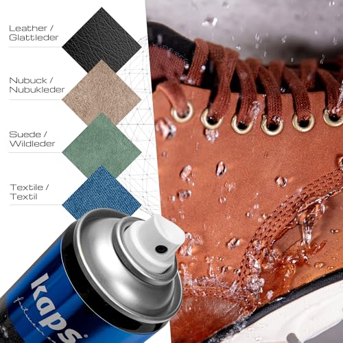 Kaps Nano Protector – 2x13.52 fl oz – Shoe & Boot Waterproofer for Leather, Suede, Nubuck, Textile & Canvas – Repellent - Image 3