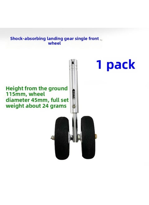 Fixed-wing Model Aircraft Landing Gear Aircraft Steering Model Fixed Nose Wheel 27 Full Set Of Tripod Shock-absorbing Landing Gear-Color:3 White Shock-absorbing Landing Gear Single Front Wheel 1 Pack-Specification:Fixed Wing Landing Gear