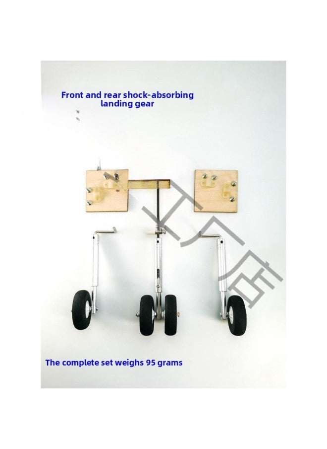 null - Fixed-wing Model Aircraft Landing Gear Aircraft Steering Model Fixed Nose Wheel 27 Full Set Of Tripod Shock-absorbing Landing Gear-Color:3 White Shock-absorbing Landing Gear Single Front Wheel 1 Pack-Specification:Fixed Wing Landing Gear - Image 1