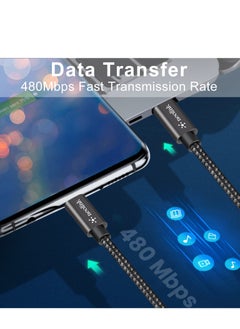 neolink NEOLINK 60W USB Type C Cable Nylon Braided USB C to USB C 2.0 Cable (C to C) Compatible For iPhone 16 15 Pro Max iPad Pro Air mini 6 MacBook Pro Air Galaxy S24 S23 Ultra Z Fold Xiaomi Honor OPPO OnePlus 1M  - Image 4
