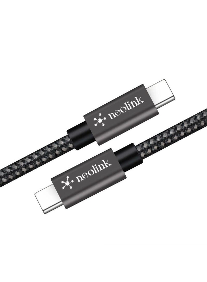 NEOLINK 60W USB Type C Cable Nylon Braided USB C to USB C Cable (C to C) Compatible iPad Pro Air mini 6 MacBook Pro Air Galaxy S24 S23 Ultra Z Fold Xiaomi Honor OPPO OnePlus 1M - Image 1
