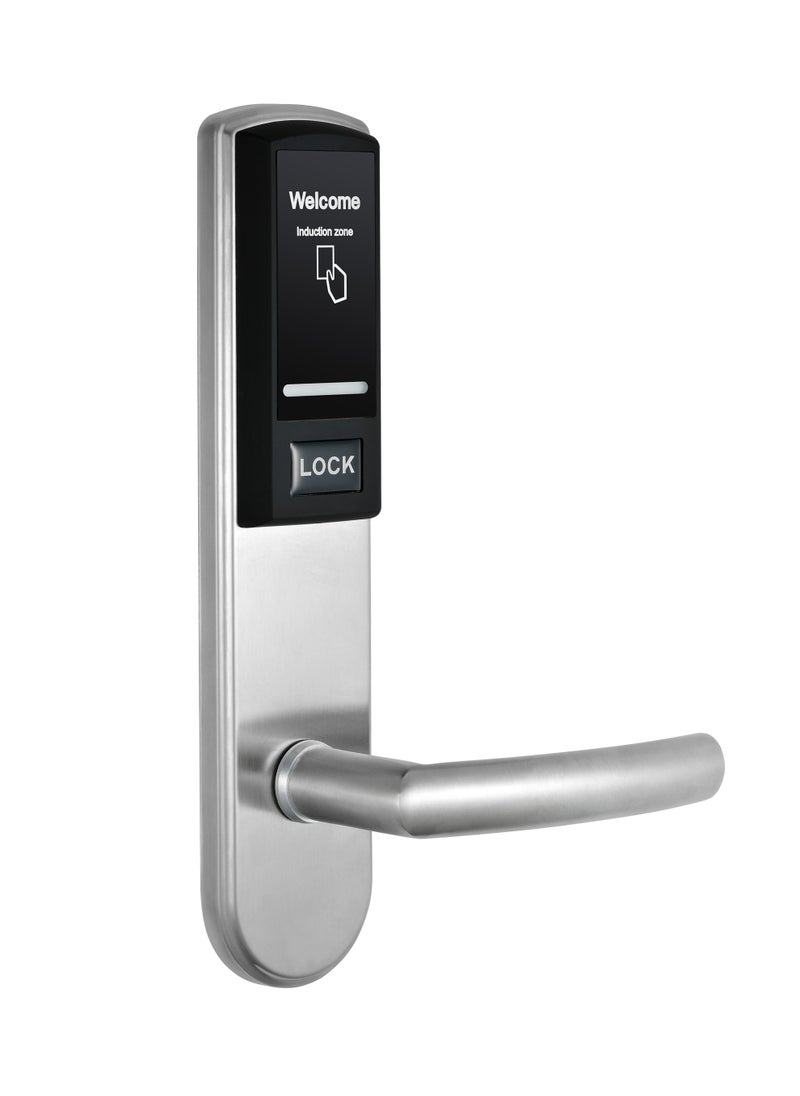 Generic - Smart Lock LH3000, with Pin code, RIFD card and mechnical key for keyless home entry. Auto locking and emergency power supply. Adjustable handle suitable for right or left handed doors - Image 1