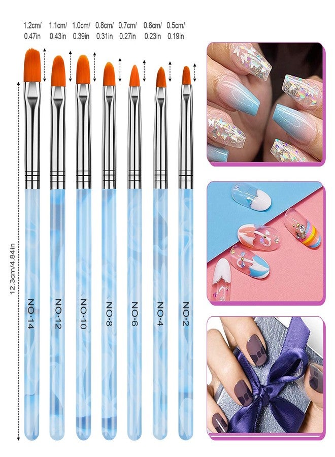TOROKOM 19Pcs Nail Art Brushes Set, Nail Art Tool for Acrylic Application, Incl Nail Dotting Pens, Nail Dust Brush, Extension Gel Brush for Home Use and Professional Nail Salon - Image 2