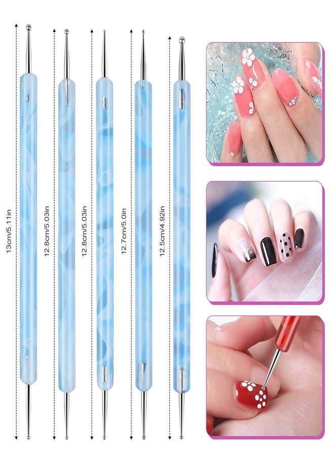 TOROKOM 19Pcs Nail Art Brushes Set, Nail Art Tool for Acrylic Application, Incl Nail Dotting Pens, Nail Dust Brush, Extension Gel Brush for Home Use and Professional Nail Salon - Image 4