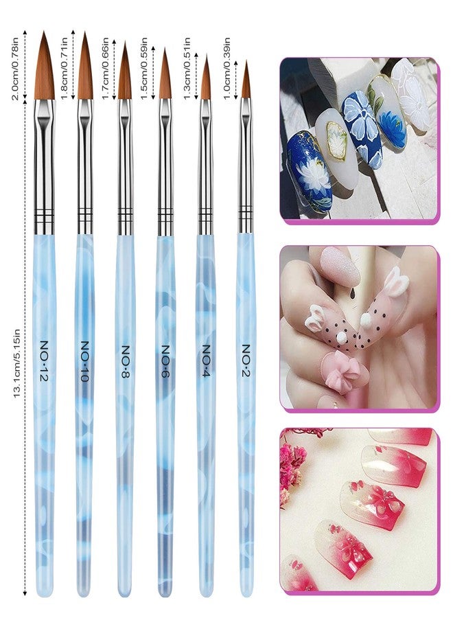 TOROKOM 19Pcs Nail Art Brushes Set, Nail Art Tool for Acrylic Application, Incl Nail Dotting Pens, Nail Dust Brush, Extension Gel Brush for Home Use and Professional Nail Salon - Image 3