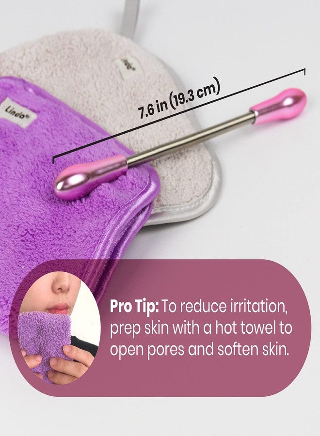 Lindo Twist-N-Roll Tweezer - Spring Facial Hair Removal Tool, Natural Threading, Stainless Steel, Remove Unwanted Hair on Upper Lip, Chin, Cheek, and Neck, Travel Pouches Included (2 Pack) - Image 4