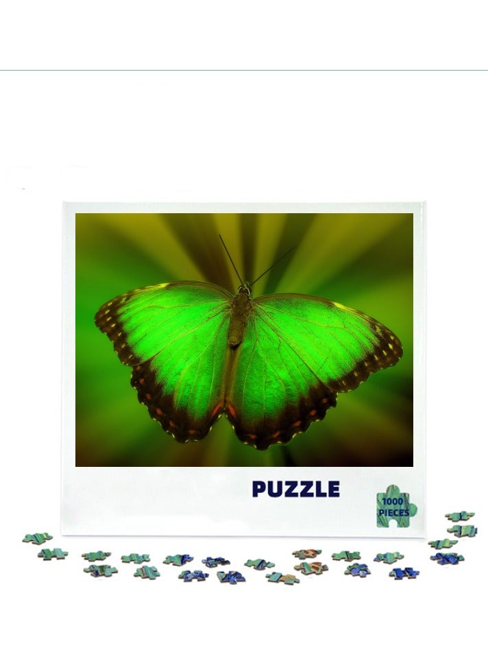 Anna 1000-Piece Colorful Butterfly Insect Puzzle for Relaxing Decor - Image 1