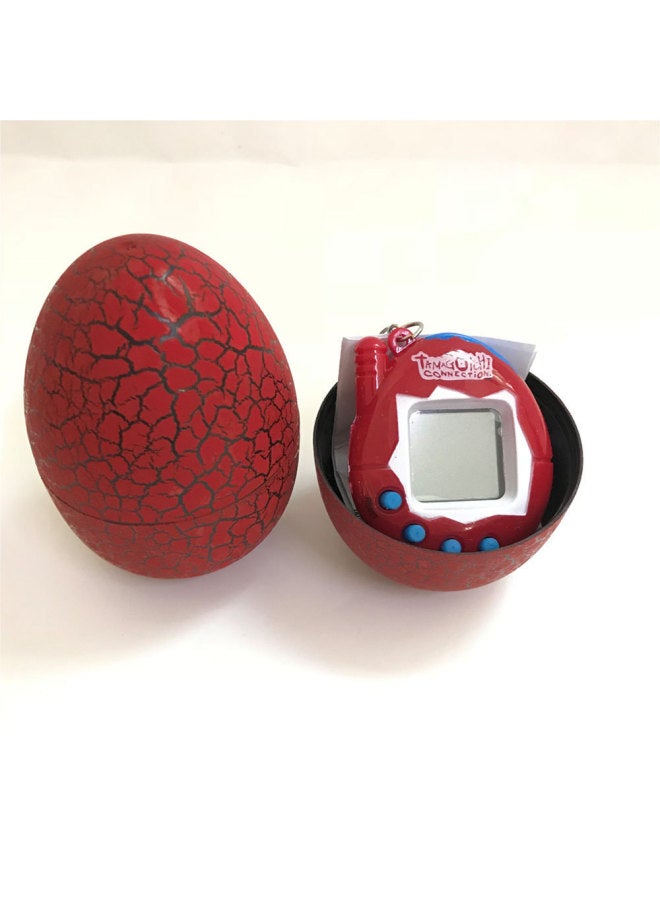 Cross-Border Exclusive Hot-Selling Cracked Egg Electronic Pet Machine Keychain Miniature Virtual Pet Development Game Console