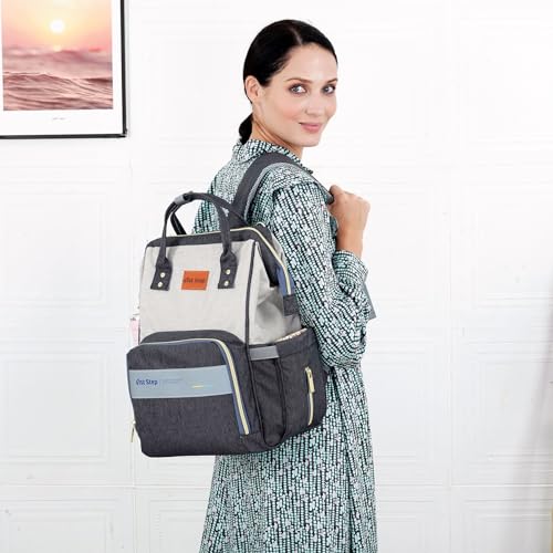 1ST STEP Smart And Multi-Functional Diaper Bag (Grey) - Image 5