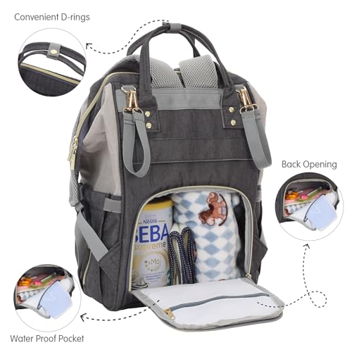 1ST STEP Smart And Multi-Functional Diaper Bag (Grey) - Image 3