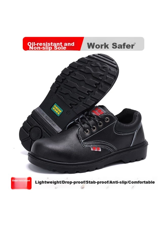 Dinggu Safety Shoes For Men, Anti-Smashing, Anti-Puncture, Steel Toe Cap, Steel Midsole, Solid Sole, Safety Shoes 1123Hei41 - Image 4