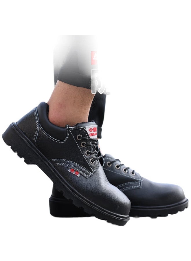 Dinggu Safety Shoes For Men, Anti-Smashing, Anti-Puncture, Steel Toe Cap, Steel Midsole, Solid Sole, Safety Shoes 1123Hei41 - Image 1