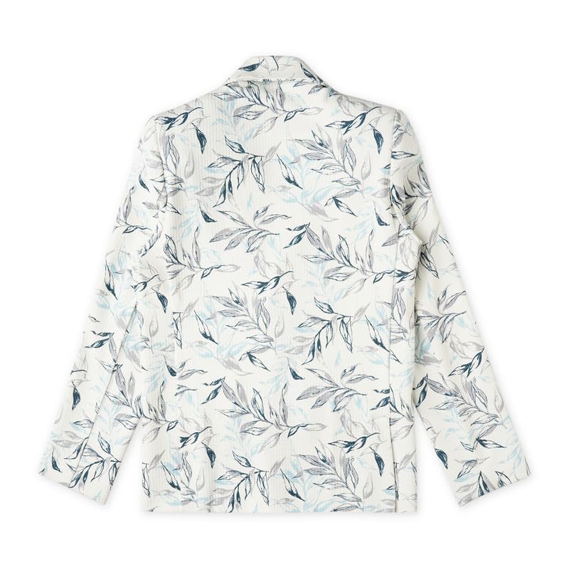 CAVIO Boys Blue Printed Blazer and T-Shirt, Single Breasted - Image 2