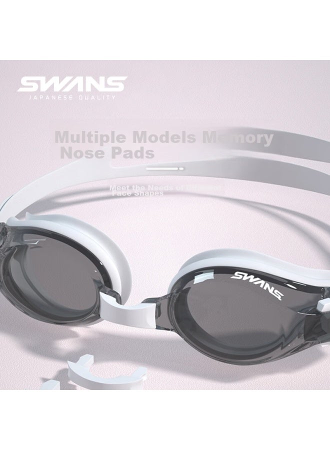 Swans Swimming Goggles, Imported From Japan, Waterproof, Anti-fog, High-definition Swim Cap Set, For Men And Women, Swimming Gl, Diving Fox1 White Letter - Image 5