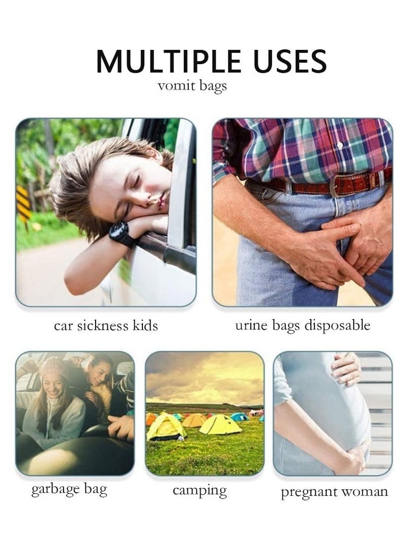 Generic Vomit Bags Sick Bags, Barf Bags Disposable Barf Bags High Density Emesis Bags with Snap for Morning Sickness Kids Pregnant Women Car Motion Sickness 10 Pack 1000ml Blue  - Image 4