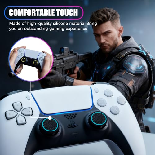 EoaMen Thumb Grips Joystick Caps for PS4/PS5/XBOX Controller, Silicone Joystick Caps Ps5 Controller Grip with Anti-Stickiness, Anti-Slip, Anti-Fingerprint(12 pcs) - Image 3