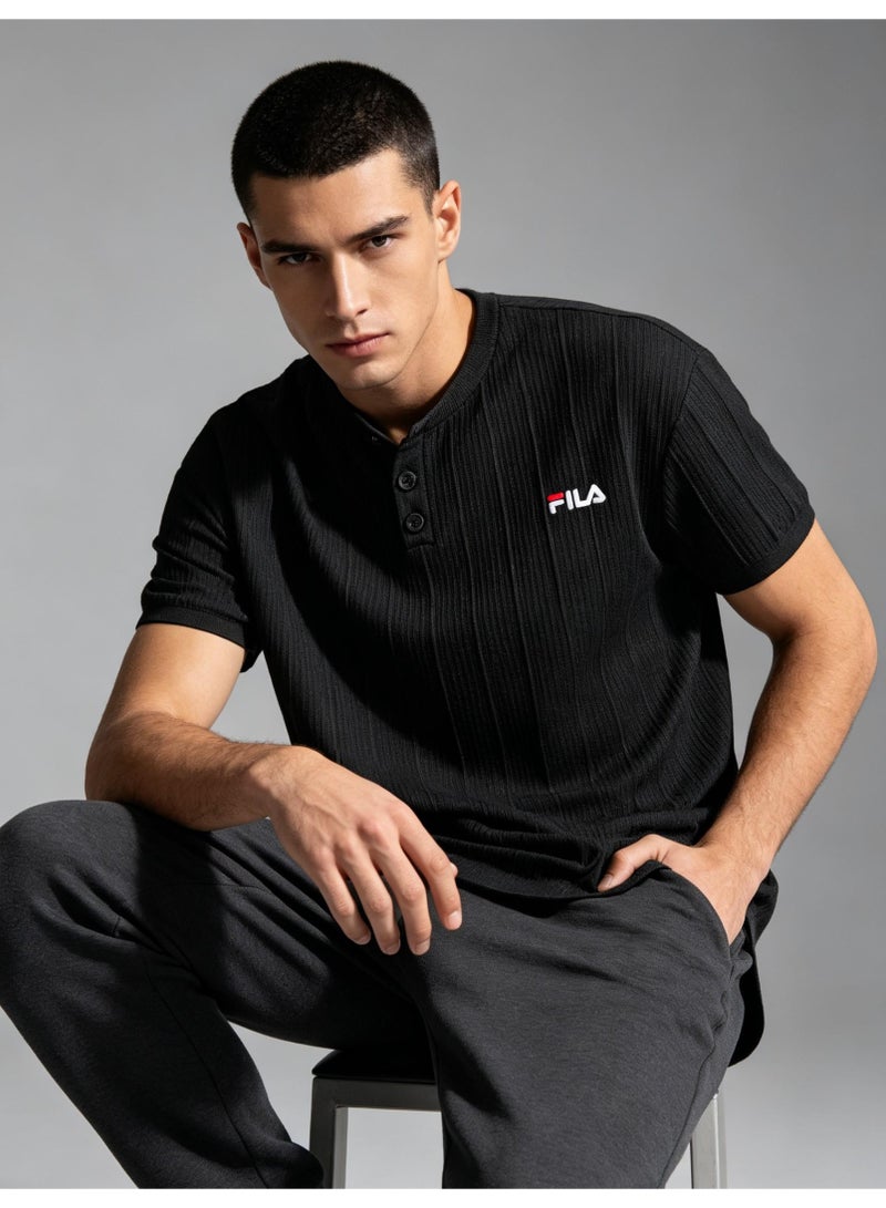 فيلا FILA Men's and women's knitted short-sleeved T-shirts - Image 1