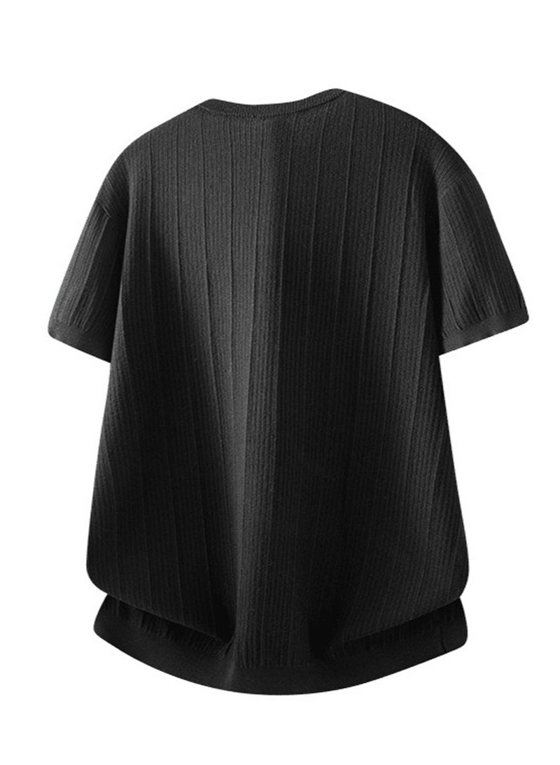 فيلا FILA Men's and women's knitted short-sleeved T-shirts - Image 4